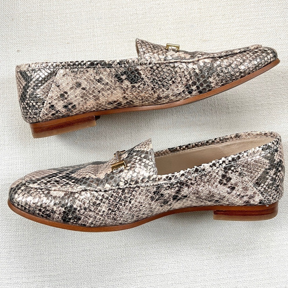 Sam Edelman Lior Leather Loafer in Snake Print Sz 6.5 - Picture 3 of 12
